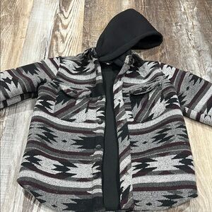 Stylish Kids Patterned Jacket with Hood